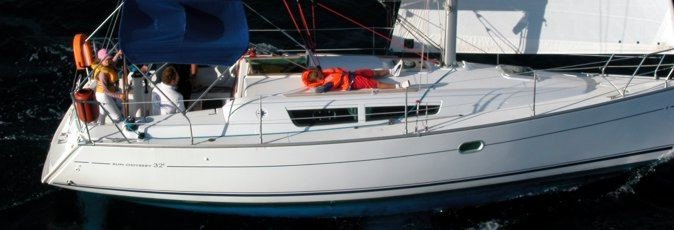 Jeanneau Sun Odyssey 32i sailing yacht available from Greek Sails for flotilla & bareboat charter from Poros, Greece