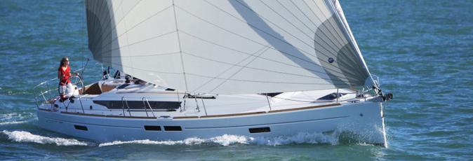 Jeanneau Sun Oddysey 469 sailing yacht available from Greek Sails for flotilla & bareboat charter from Poros, Greece. Image courtesey & with permission of Chantiers Jeanneau S.A.