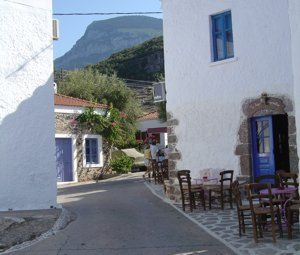 A tavera just above the village mole, Kiparissi, Peloponnese, Greece