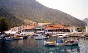 The pretty harbour at Leonidhion Plaka, one of the stops on a Greek Sails Argolic Gulf flotilla sailing holiday