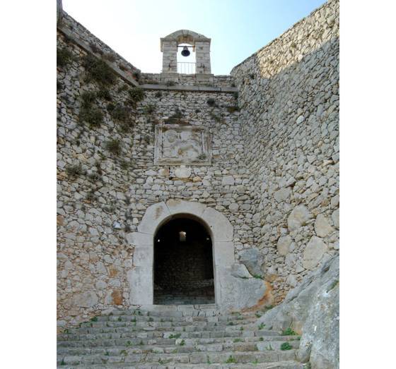Sailing holiday locations in Greece: One of the many entrance inside the Palamidi which is really a series of interlocking forts