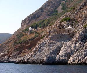 The monestery and chapel of Agia Irini (St. Irene), Cape Maleas, Peloponnese, Greece
